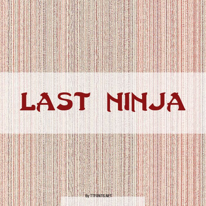 Last Ninja example